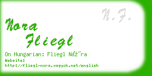 nora fliegl business card